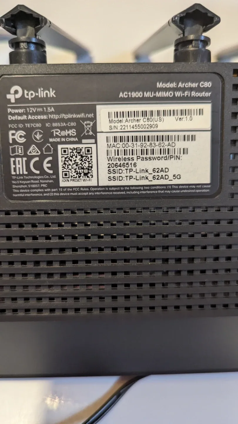 TP-Link Archer C80 AC1900 WiFi Router image indicator(4)