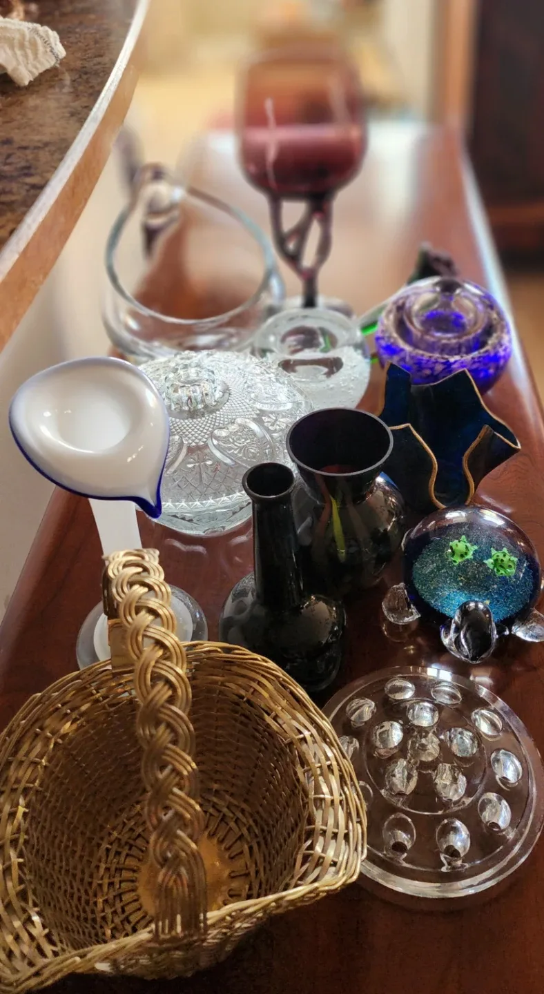 $20 each.Assorted Glass Vases and Decorative Items image indicator(2)