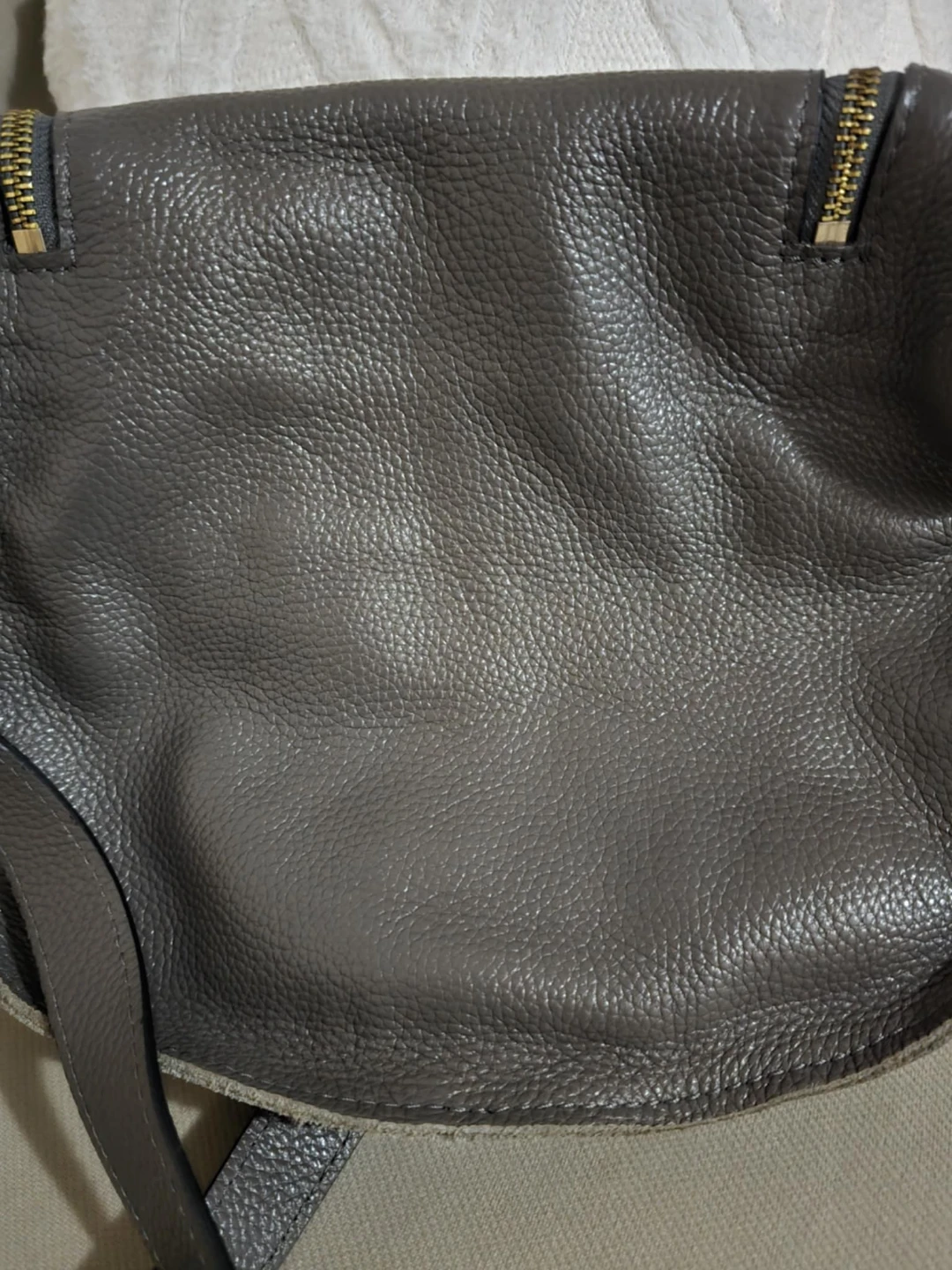 Chloé Marcie Grey Leather Crossbody Bag - photo 4