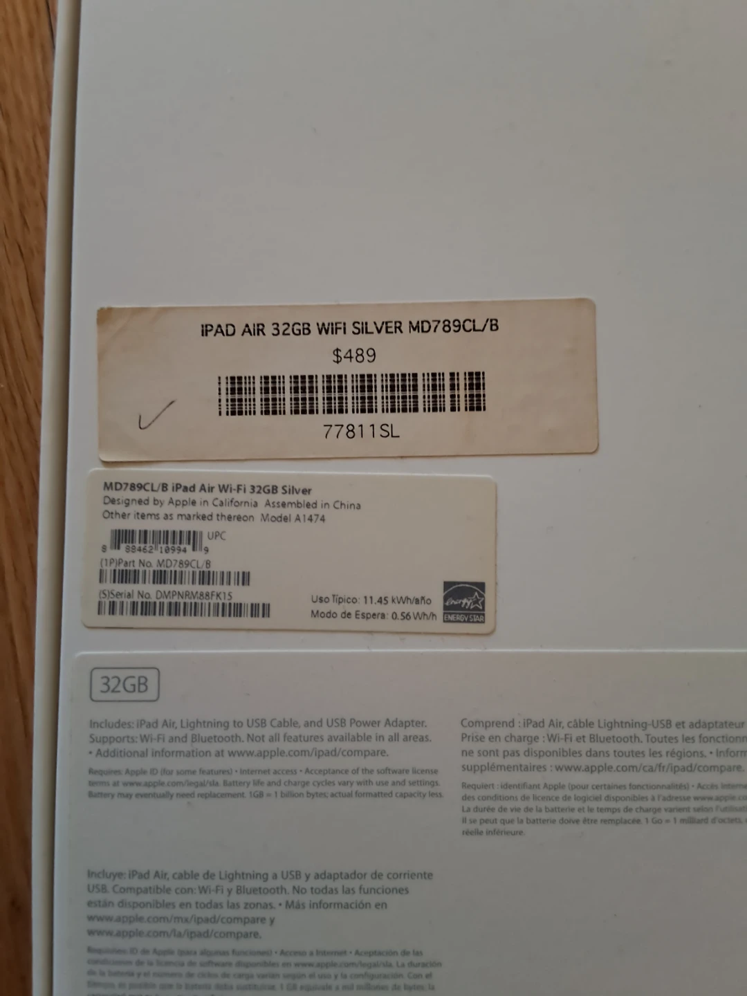 iPad Air 32GB WiFi Silver MD789CL/B - photo 2