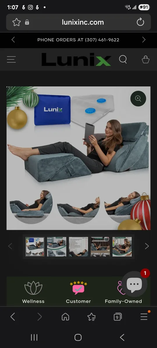 LX13 6pcs Orthopedic Bed Wedge Pillow set