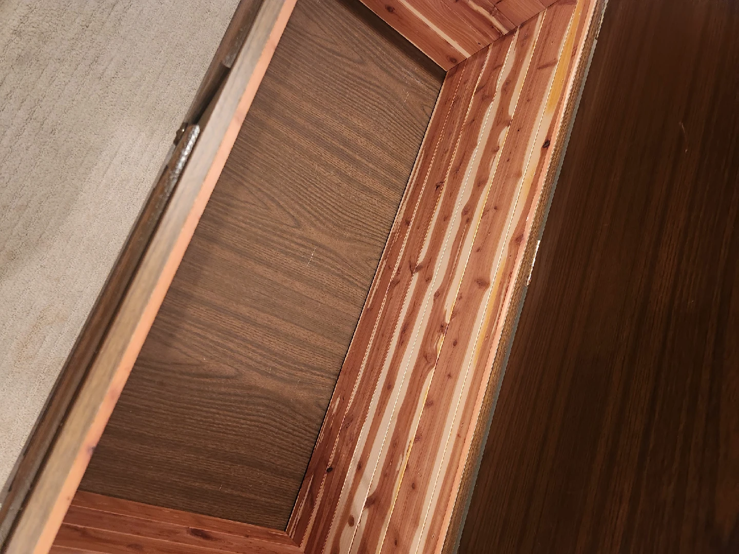 MID CENTURY Cedar Lined COFFEE TABLE Chest - photo 4
