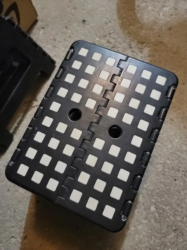 Folding Step Stool - Black and Blue 3 pcs image indicator(3)