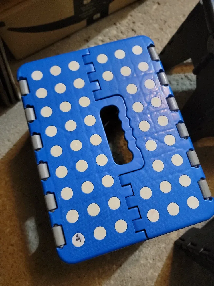 Folding Step Stool - Black and Blue 3 pcs image indicator(6)