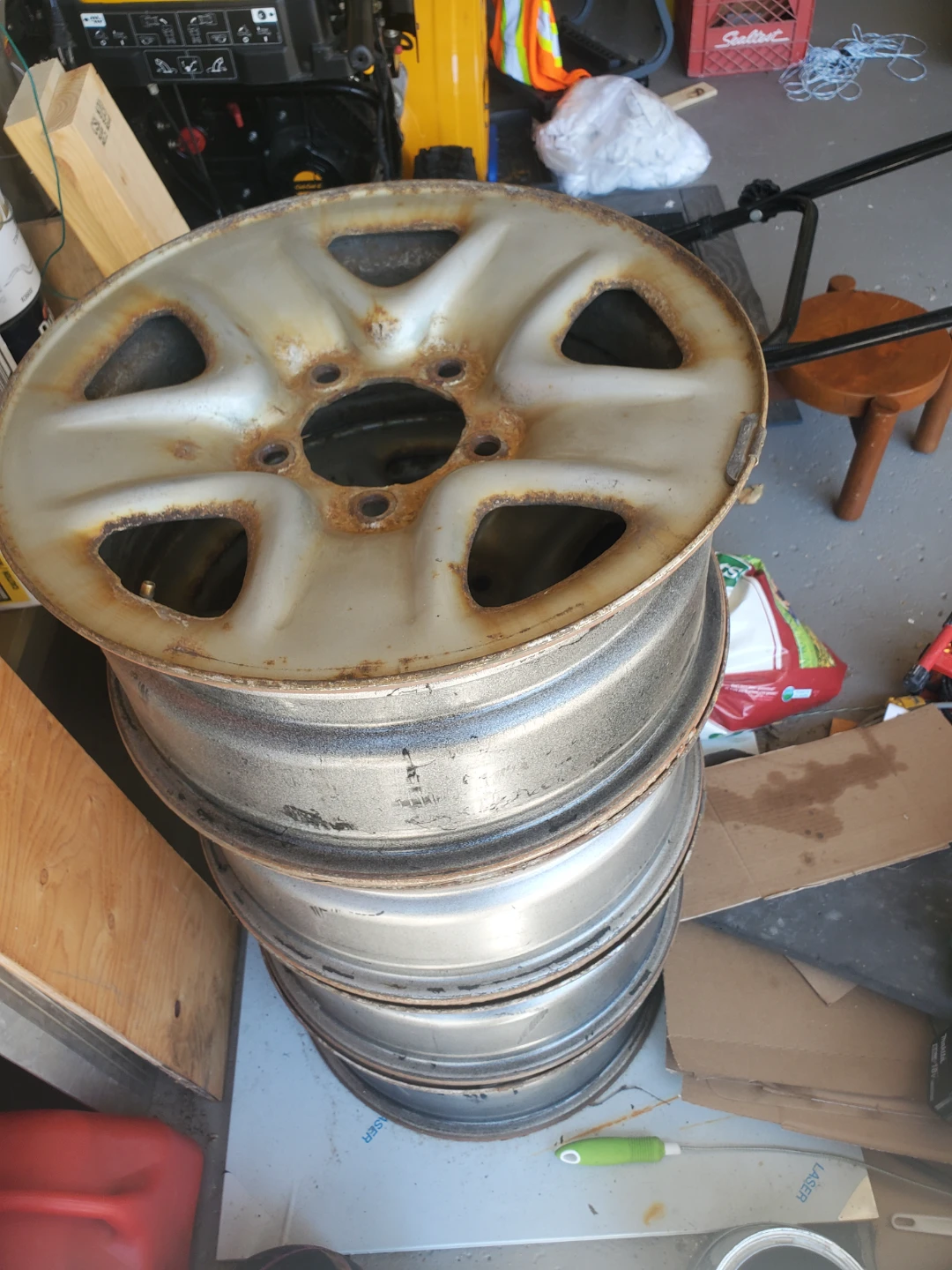 Set of 4 Used Steel Rims