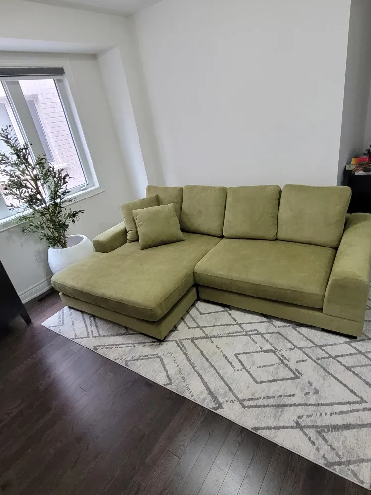 Green Sectional Sofa with Chaise image indicator(3)