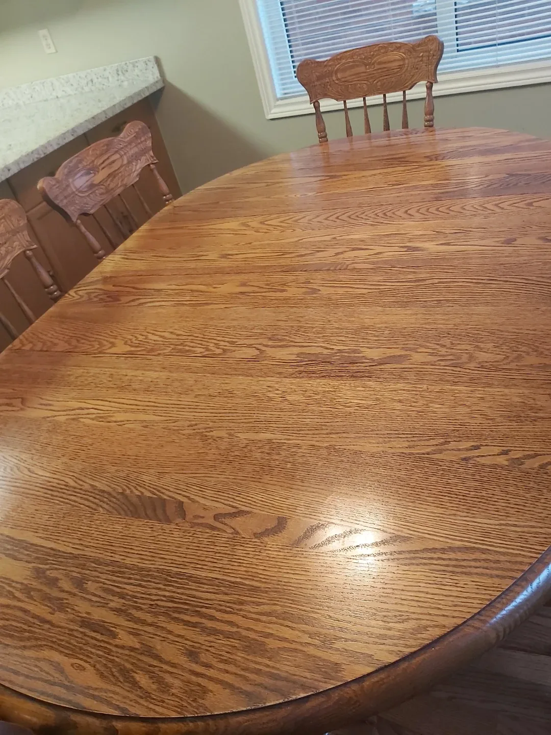 Kitchen table sets (2), dishes, curio cabinet image indicator(3)