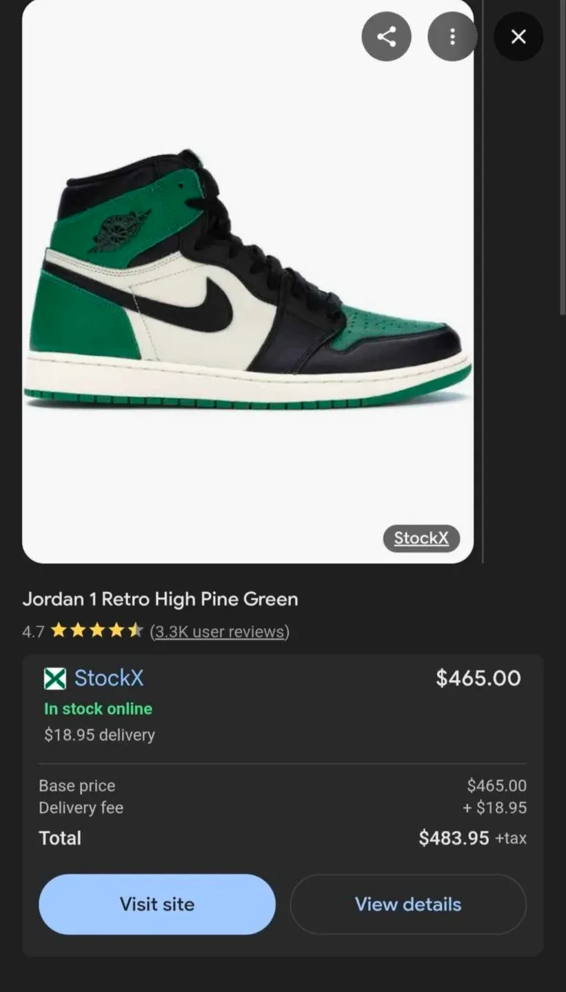 Jordan 1 Retro High Pine Green image indicator(3)