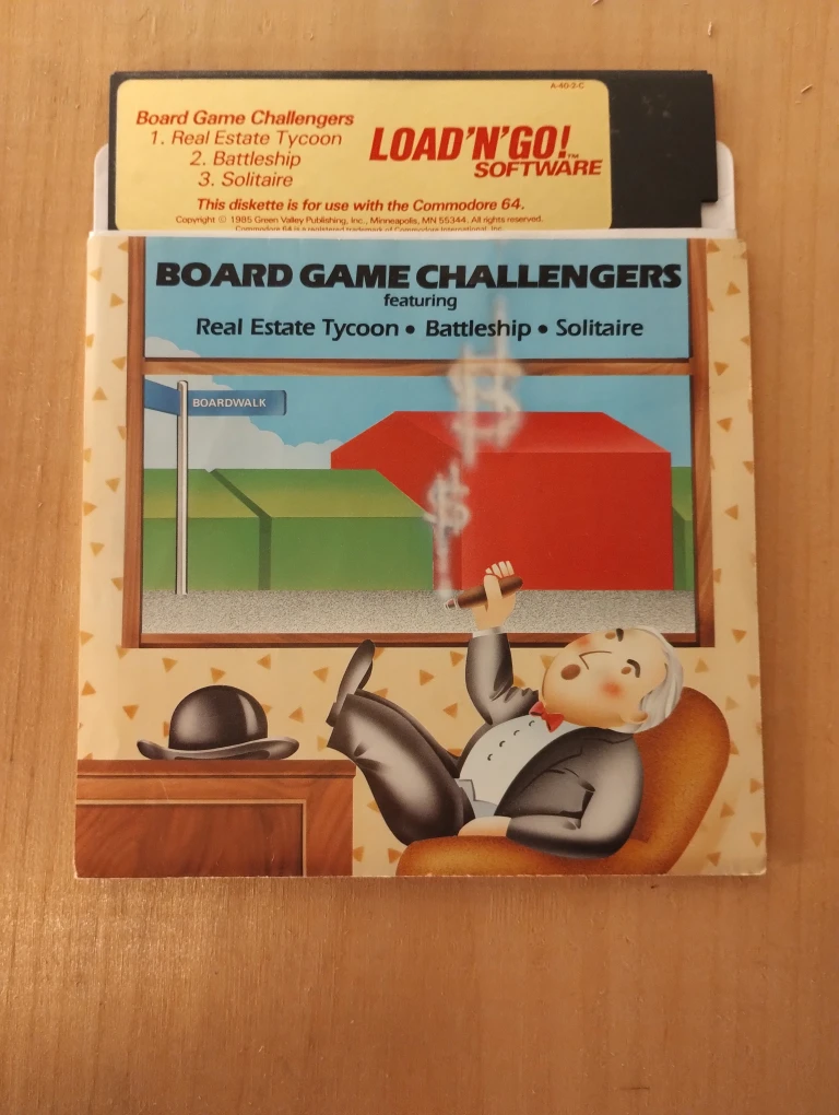 Board Game Challengers: Real Estate Tycoon Commodore 64 128