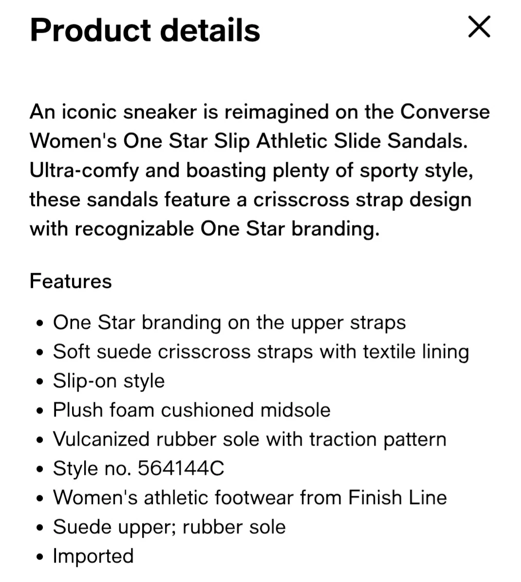 As New Converse One Star Slides - photo 4