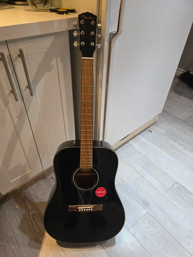 Fender CD-60S Black Acoustic Guitar image indicator(2)