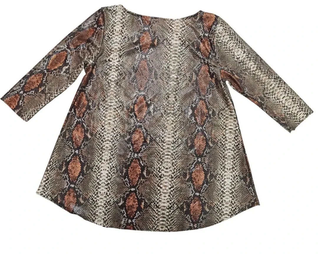 Studio Ko Snakeskin Print Top - Size L image indicator(3)