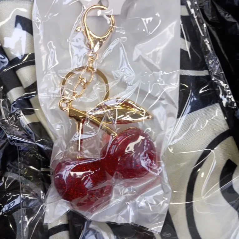 Coach  cherries key chain