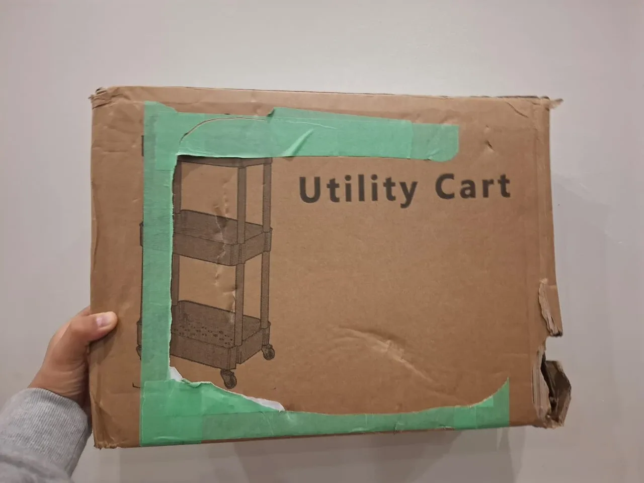 White 3-Tier Utility Cart image indicator(2)