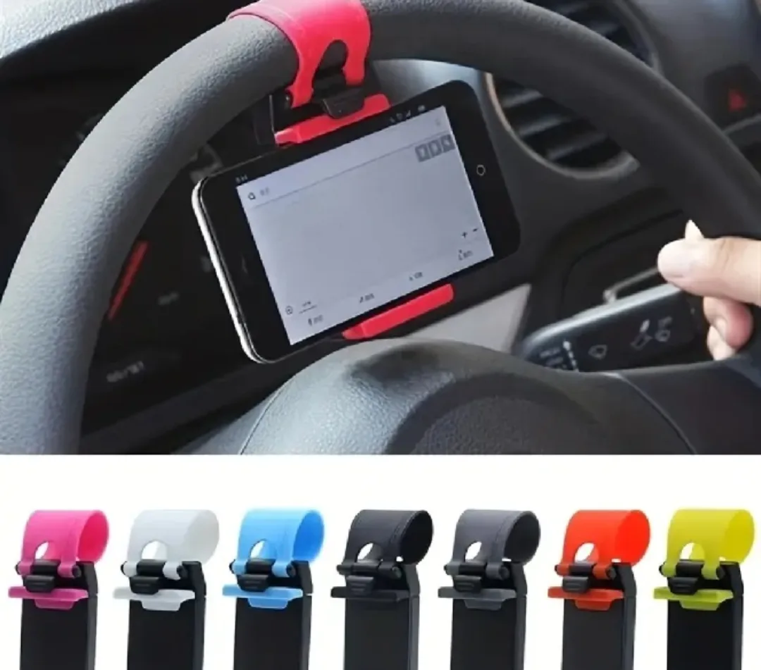 🚗 Steering Wheel Phone Holder Mount – Hands-Free Control 📱 image indicator(4)