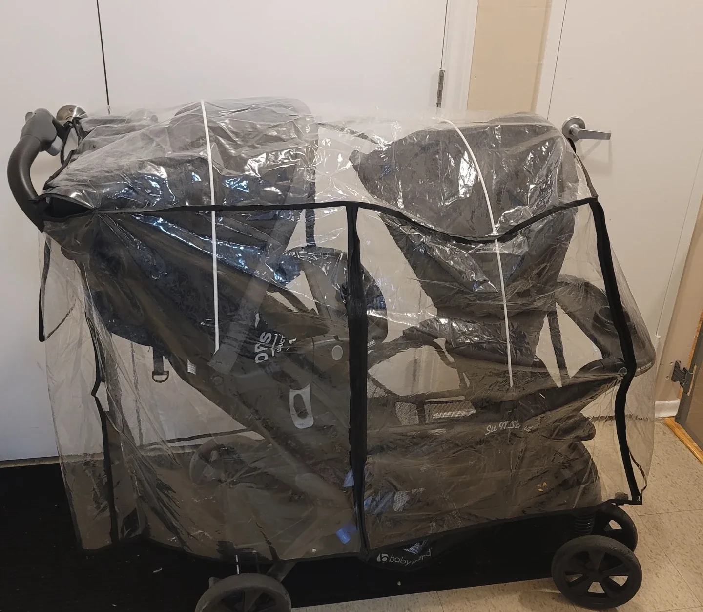 IvyWind Double Stroller Rain Cover image indicator(3)