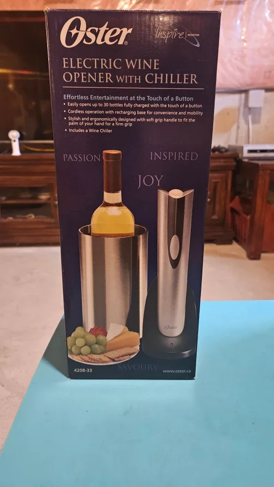 Oster Electric Wine Opener with Chiller