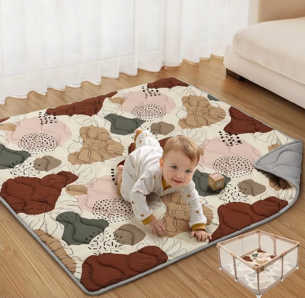 Foldable Baby Playpen - 51x51 inch playmat included - photo 2