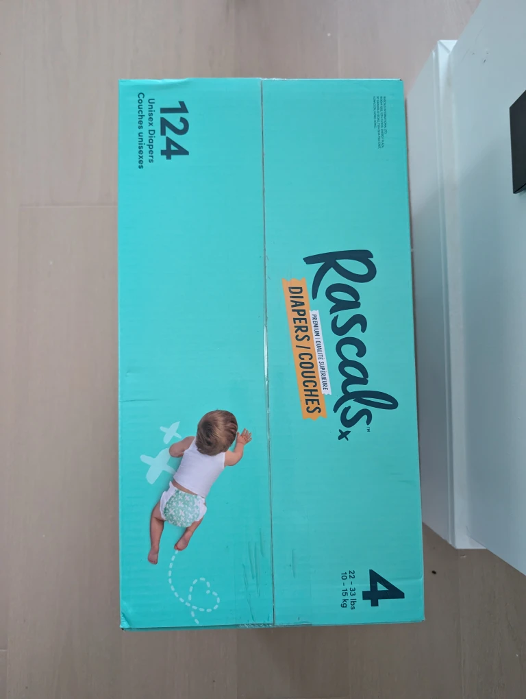 Rascal's Size 4 Diapers (124 count) - photo 2