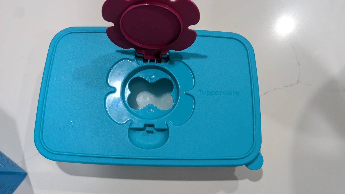 Tupperware Wipes Container - Blue - photo 3