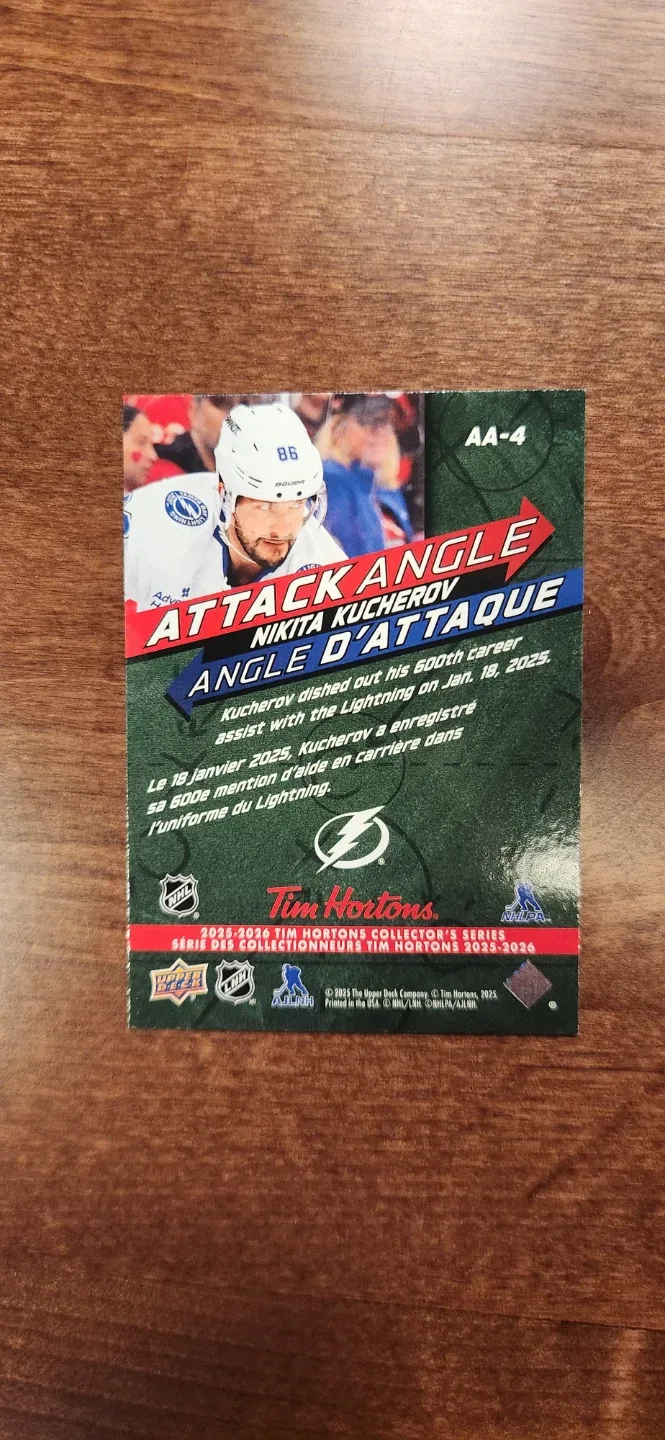 Nikita Kucherov Tim Hortons Hockey Card image indicator(2)