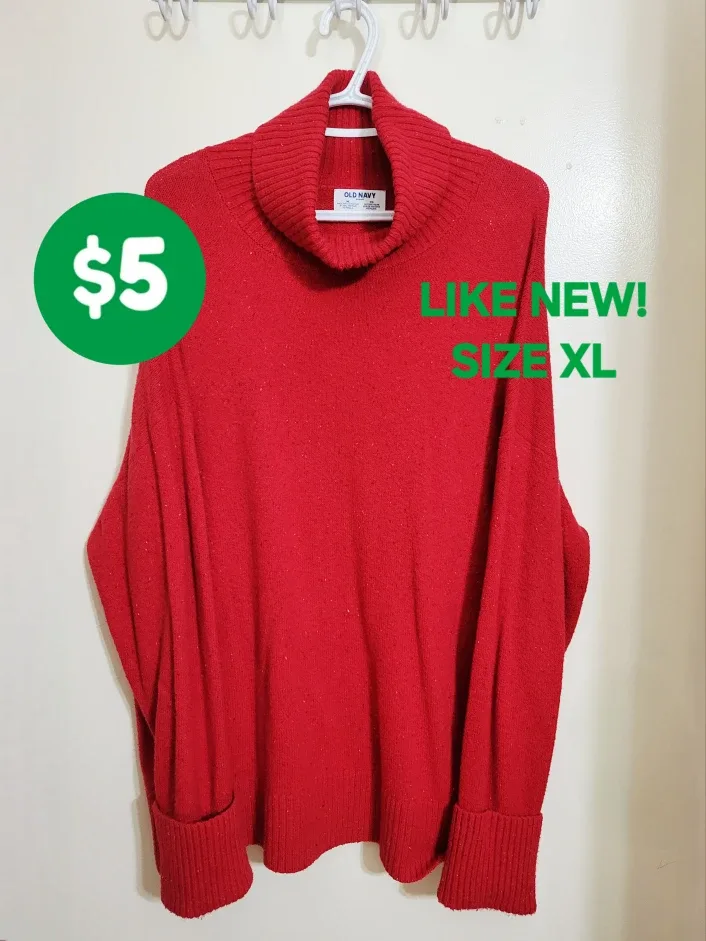 Red Turtleneck Sweater image indicator(6)