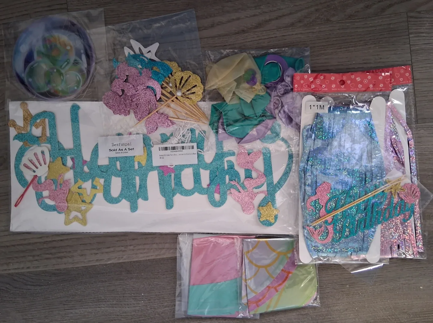 Mermaid birthday decorations