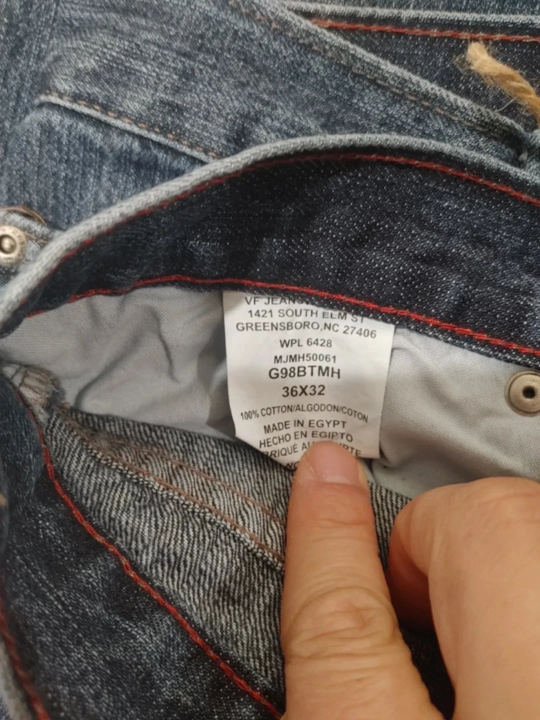 🥕BRAND NEW WRANGLER  ORIGINALS DENIM JEANS MENS 36X32 image indicator(3)