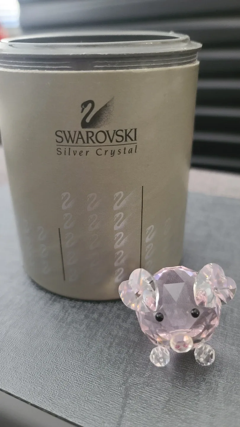 Swarovski Crystal Figurine - Pig with Box thumbnail