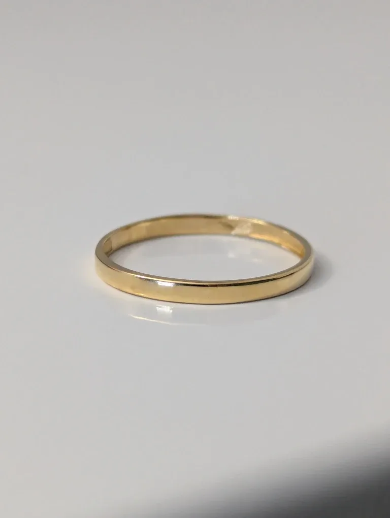 14k Yellow Gold Filled 2 mm Ring | Size 10