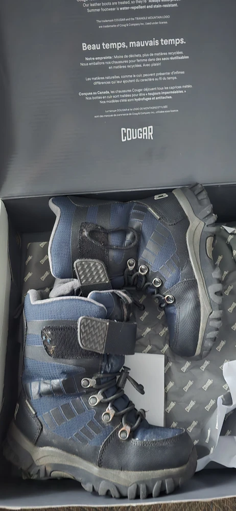 Cougar Tango Winter Boots - Black/Navy - Size 13