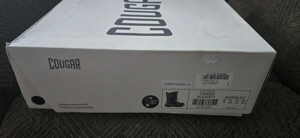 Cougar Tango Winter Boots - Black/Navy - Size 13 - photo 3