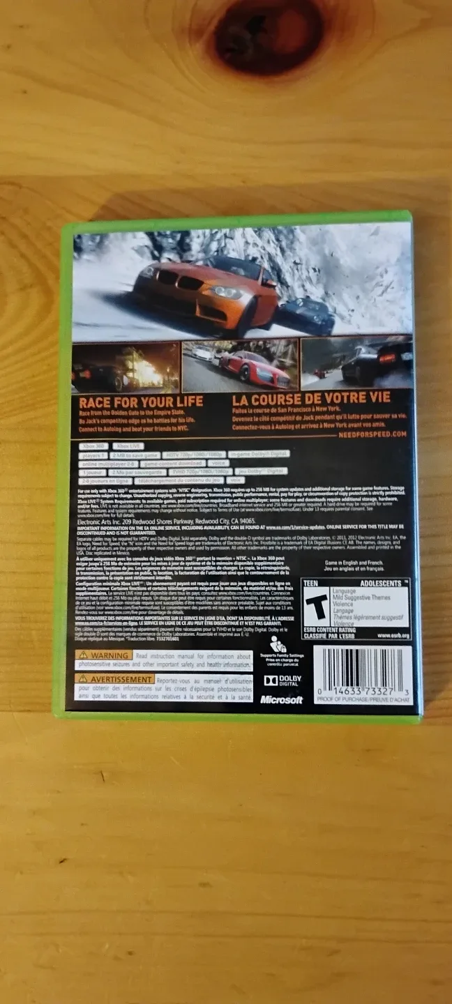 Need for speed the run for Xbox 360 image indicator(2)