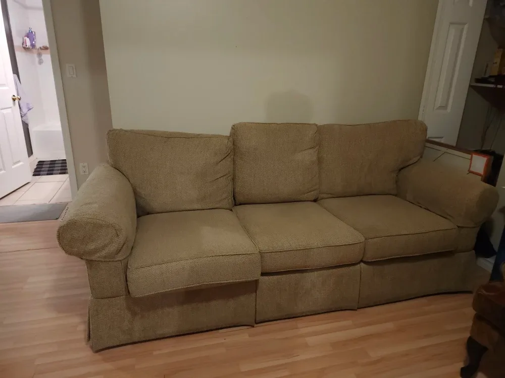 Comfortable Beige Three-Seat Sofa image indicator(4)