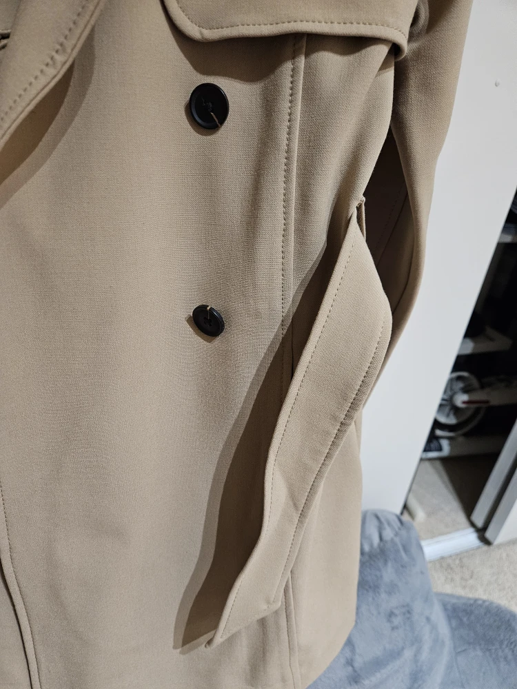 Abercrombie & Fitch Beige Trench Women Coat - Size S - photo 3
