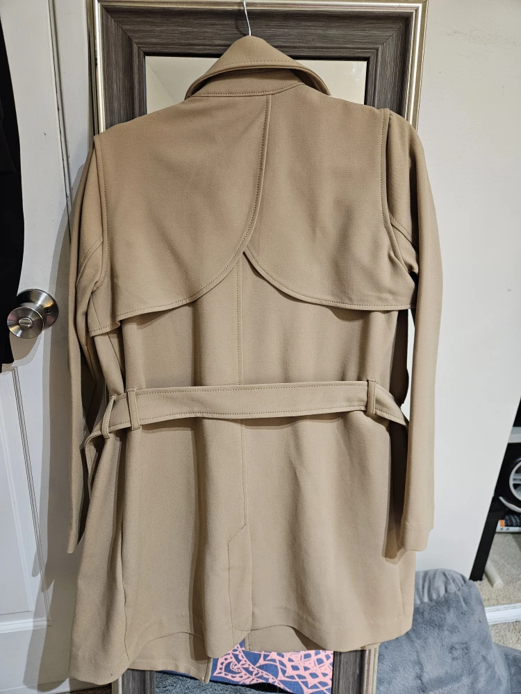 Abercrombie & Fitch Beige Trench Women Coat - Size S - photo 4