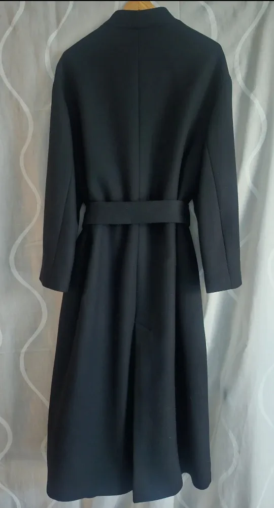 Monteco Woman's Wool Trench Coat. New. image indicator(2)