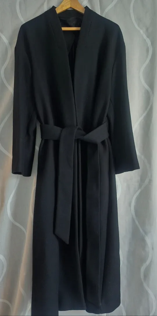 Monteco Woman's Wool Trench Coat. New. image indicator(3)