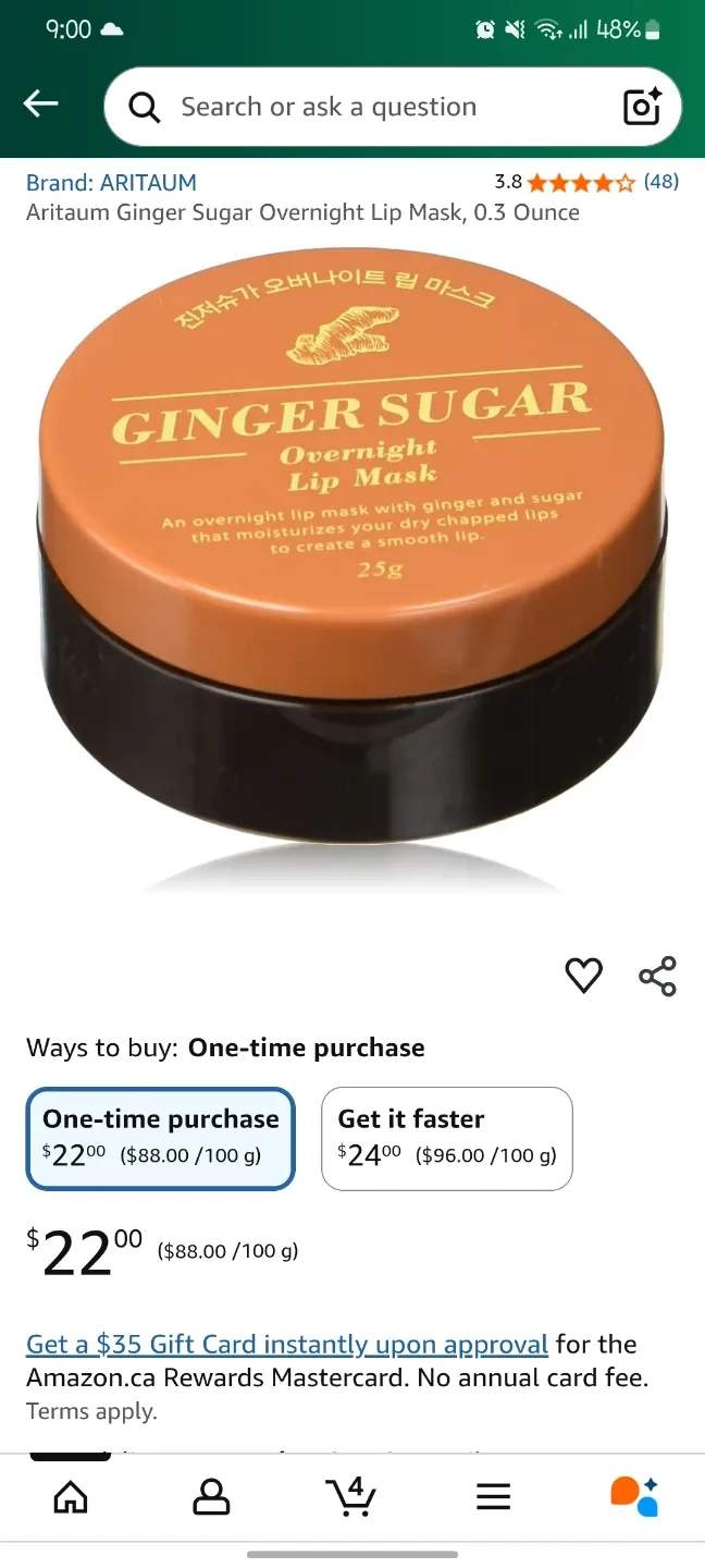 Korean Ginger surgar overnight lip Mask (Feb 2027)