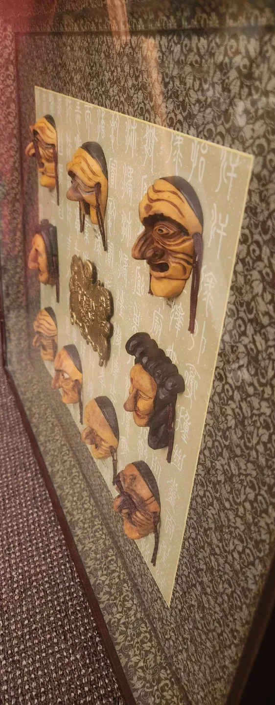 Framed Korean Mask Wall Art image indicator(2)