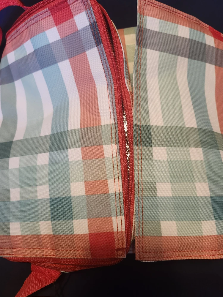 Indigo Insulated Cooler Bag - Plaid Design - photo 3