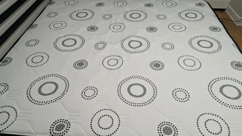 King size Bed frame with 12inch Mattress with 2 unused sheets image indicator(5)