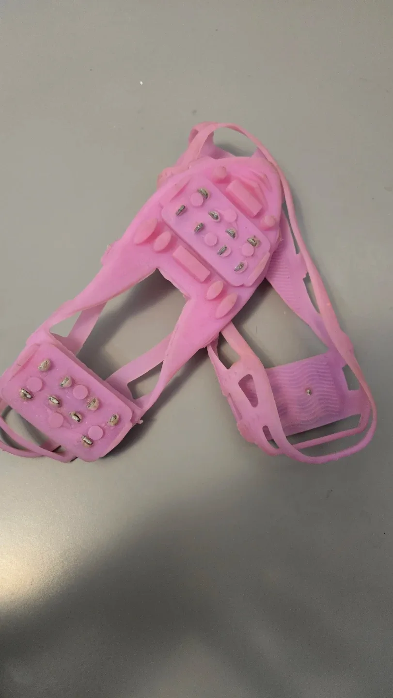 Kids pink crampons for Shoes size 10-1 image indicator(2)