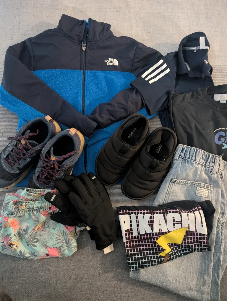 Bundle Boys 10 - 12 The North Face Zara Adidas Crocs EUC