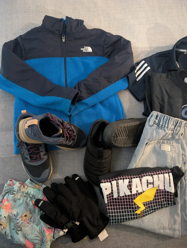 Bundle Boys 10 - 12 The North Face Zara Adidas Crocs EUC image indicator(2)