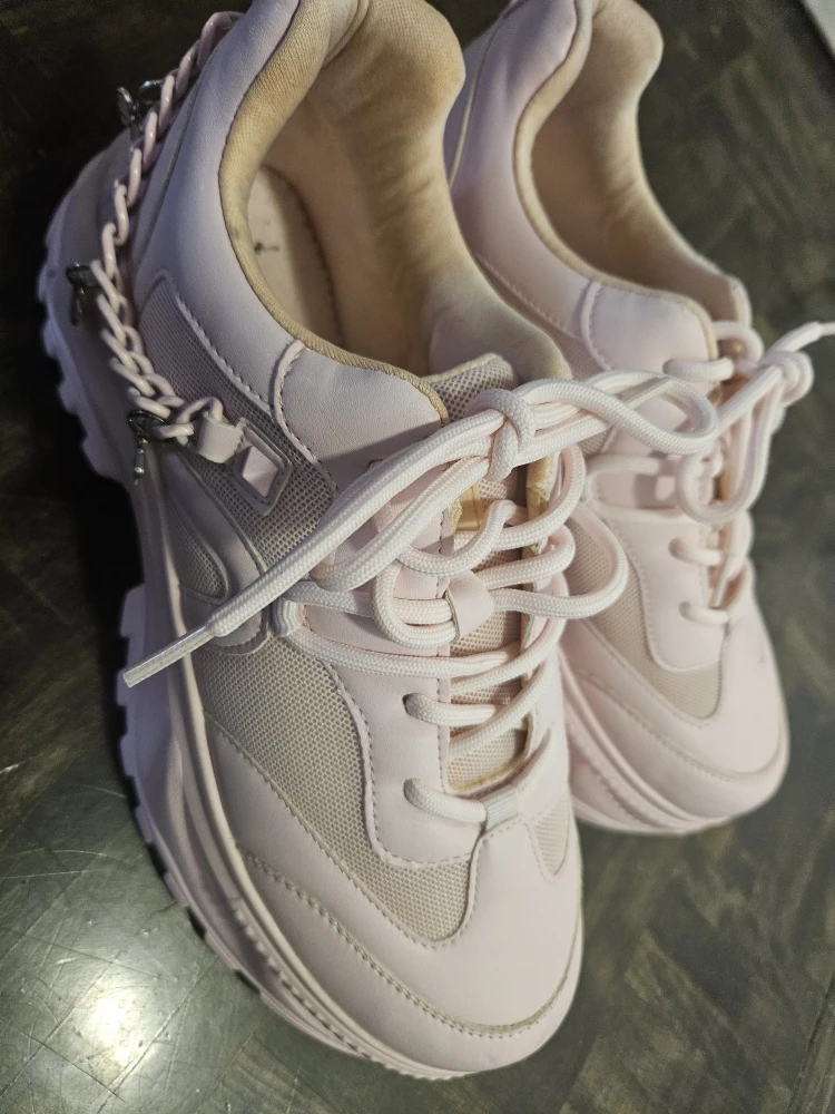 Pink platform sneakers Size 9 - photo 3