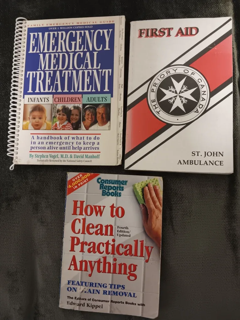 Emergency Medical Treatment, First Aid, How to Clean Books