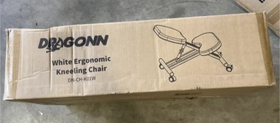 DRAGONN White Ergonomic Kneeling Chair - New in Box! image indicator(2)