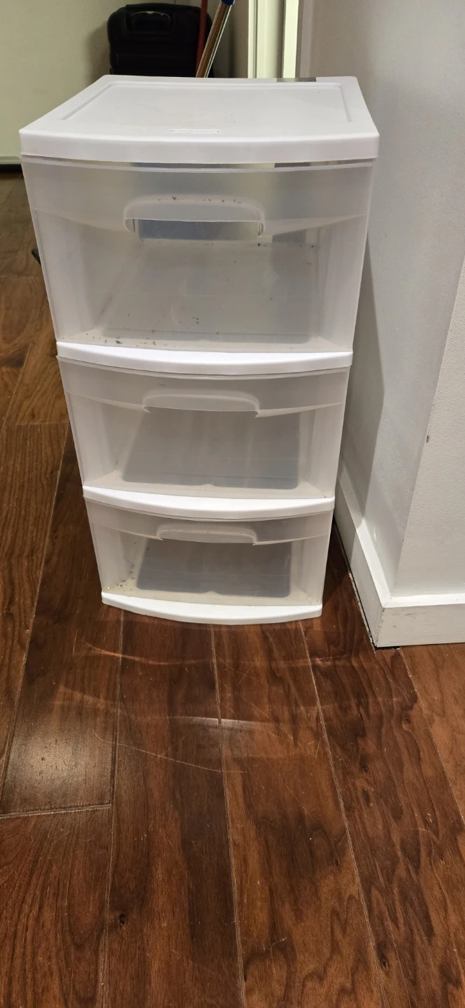 Sterilite 3-Drawer White Storage Tower