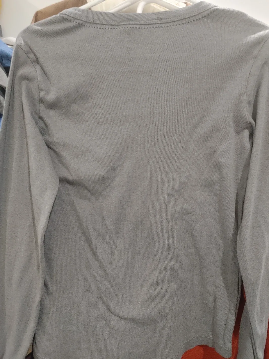 🧡BRAND NEW COTTON GINNY HENLEY CREW TOP WOMENS SIZE LARGE image indicator(2)